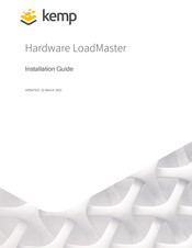 KEMP Technologies LoadMaster Installation Manual