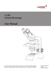 Labomed Lx 300 User Manual