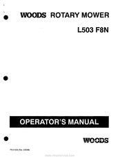 Woods L503 F8N Operator's Manual
