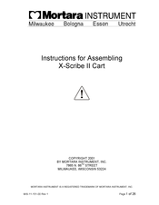 Mortara Instrument X-Scribe II Instructions For Assembling