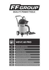 F.F. Group WDVC 60 PRO Original Instructions Manual