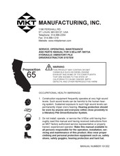 MKT V-5Esc/HP-185T3A Service, Operating, Maintenance And Parts Manual