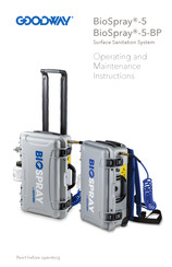 Goodway BioSpray-5 Operating And Maintenance Instructions Manual