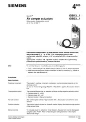 Siemens OpenAir GIB336.1E Manual