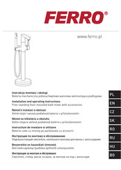 Ferro Fiesta BFI11F Installation And Operating Instructions Manual