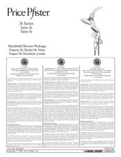 Black & Decker Price Pfister 16 Series Manual