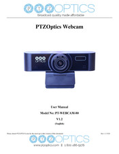 PTZ Optics PT-WEBCAM-80 User Manual
