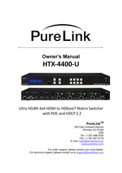 Pure Link HTX-4400-U Owner's Manual