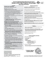 Draper Scissor Lift SL Operating Instructions Manual