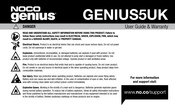 NOCO Genius GENIUS5UK User Manual & Warranty