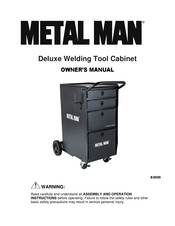 Metal Man Deluxe Welding Tool Cabinet Owner's Manual