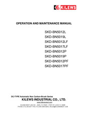Kilews SKD-BN5012L Operation And Maintenance Manual