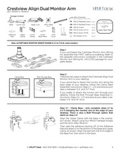 Uplift Desk Crestview MON011-2 Quick Start Manual