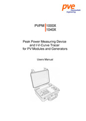 PV-Engineering PVPM 1040X User Manual