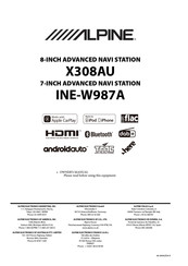 Alpine X308AU Owner's Manual