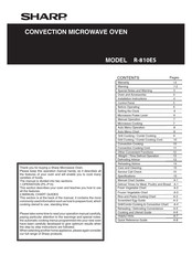Sharp R-810ES Manual