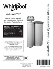 Whirlpool WHES3T Installation And Operation Manual