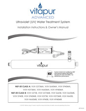 vitapur VUV-S375B Installation Instructions & Owner's Manual