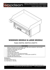 Woodson W.GDT75 Installation Operation & Maintenance