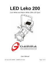 Gamma LED Leko 200 User Manual