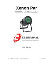 Gamma Xenon Par User Manual