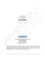 Amron 2825A Instruction Manual