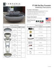 Campania International Del Rey FT-306 Assembly Instructions