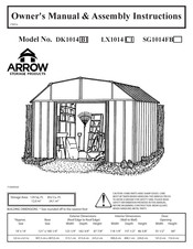 Arrow Storage Products SG1014FB Owner's Manual & Assembly Instructions