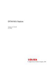 Lehigh DTM-MA Manual
