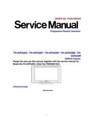 Panasonic TH-42PA20A Service Manual