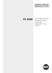 RCF PS 4048 Owner's Manual