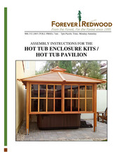 Forever Redwood HOT TUB ENCLOSURE KITS Assembly Instructions Manual