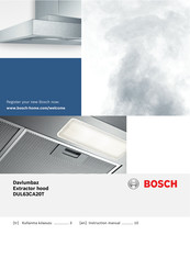 Bosch DUL63CA20T Instruction Manual