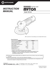 Nitto Kohki Myton MYS-40 Instruction Manual