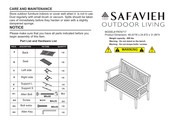 Safavieh PAT6717 Assembly Instructions Manual