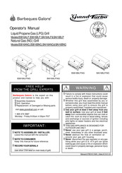 Barbeques Galore Grand Turbo B3816ALP Operator's Manual
