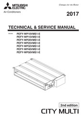 Mitsubishi Electric CITI-MULTI PEFY-WP50VMS1-E Technical & Service Manual