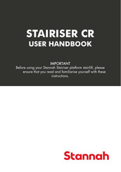 Stannah STAIRISER CR User Handbook Manual