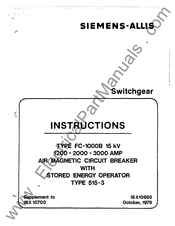 Siemens-Allis FC-10008 Instructions Manual