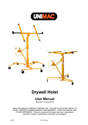 Unimac DRWLFTUMCB311 User Manual