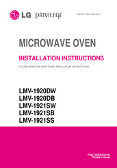 LG PRIVILEGE LMV-1920DW Installation Instructions Manual