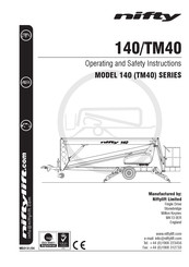 nifty TM Series Operating And Safety Instructions Manual