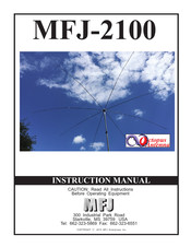 Mfj Octopus Antenna MFJ-2100 Instruction Manual
