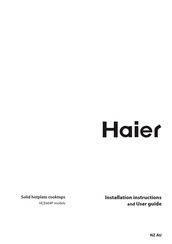 Haier HCE604P Installation Instructions And User Manual