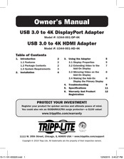 Tripp Lite U344-001-DP-4K Owner's Manual