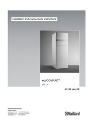 Vaillant ecoCOMPACT VCC4 Series Installation And Maintenance Instructions Manual
