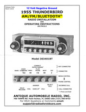 Antique Automobile Radio 303401BT Installation And Operating Instructions