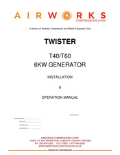 Airworks Compressors AWG-B6K-D6K Installation & Operation Manual