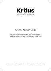 Kraus KGD-433 Installation Manual