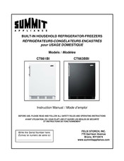 Summit CT663BBI Instruction Manual